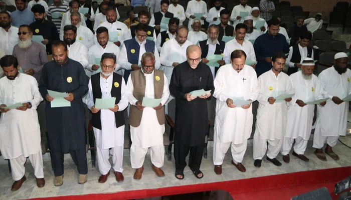 Karachi, unique oath-taking ceremony of elected local body representatives