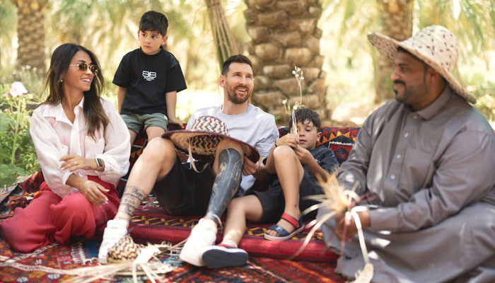 Lionel Messi arrived in Saudi Arabia to celebrate holidays with his family