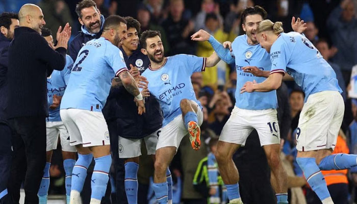 Manchester City won the English Premier League for the third time in a row