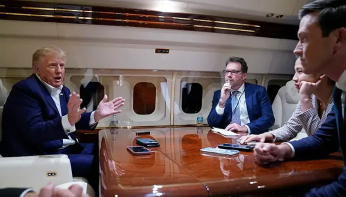 Not liking the question, Donald Trump kicked the journalist out of his plane