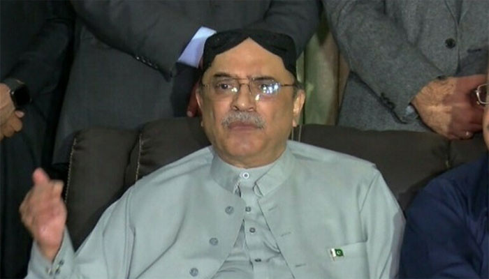 One person has crossed the limit of defaming institutions, Asif Zardari