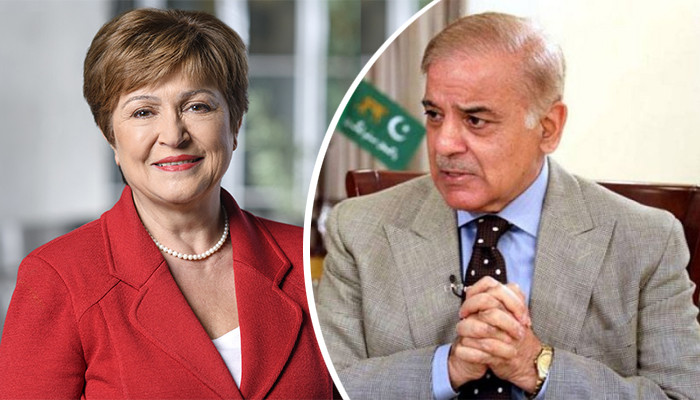 Prime Minister Shahbaz Sharif sought help from MDIMF Kristalina Georgieva