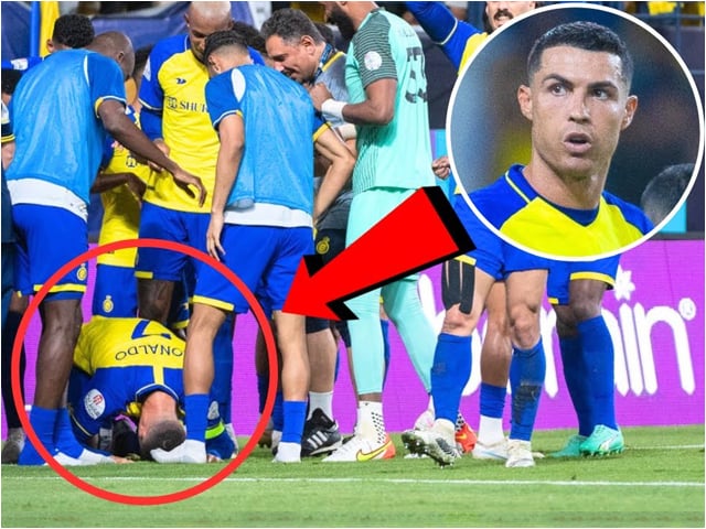 Ronaldo shocked the world by "bowing down" during the match