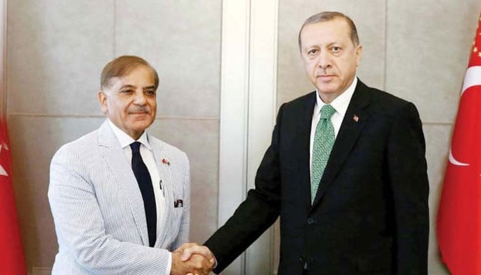 Telephone communication between Shahbaz Sharif and Recep Tayyip Erdogan