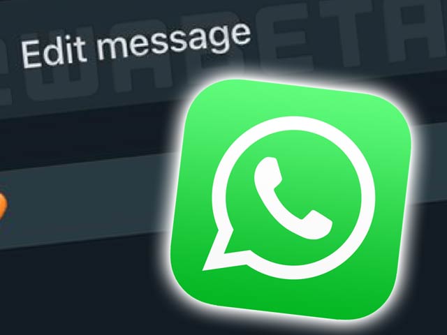 Testing the option to edit messages written in WhatsApp