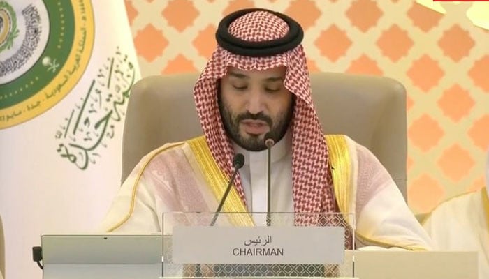 The Saudi Crown Prince expressed his happiness at the participation of the Syrian President