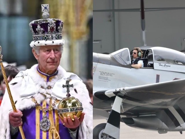 Tom Cruise's smoky fighter jet entry at King Charles' coronation concert