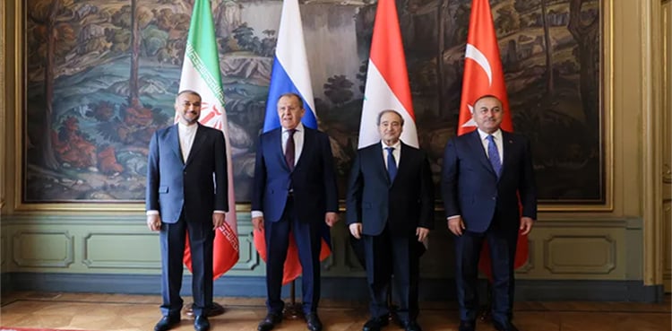 What negotiations took place in Russia, Turkey, Iran and Syria?