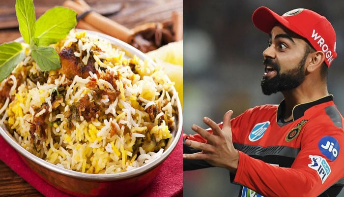 Who was humbled by Virat Kohli's Hyderabadi Biryani?