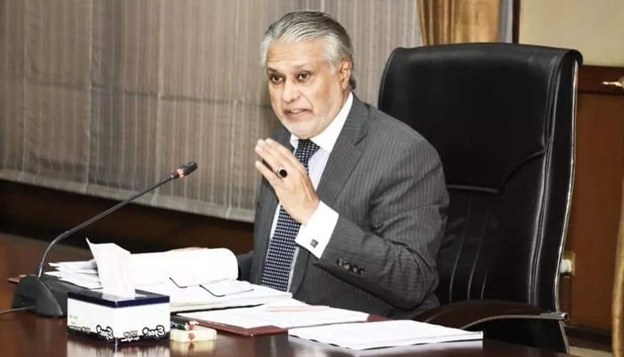 Shame on those who give the dates of country bankruptcy, Ishaq Dar File photo