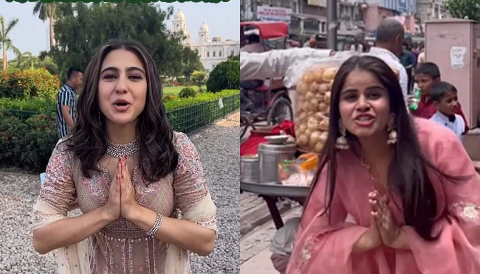 The video of Sara Ali Khan copying ran