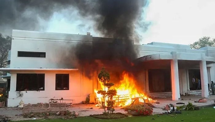 Confession of the miscreant who vandalized Jinnah House —File photo