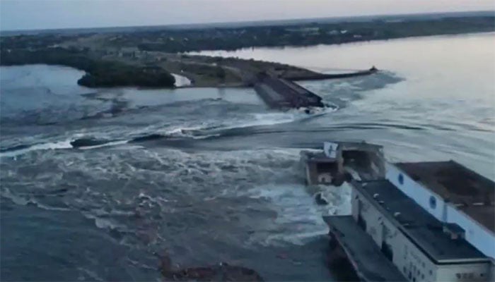 Dam destruction in occupied Ukrainian territory, Russia begins investigation Dam destruction in occupied Ukrainian territory, Russia begins investigation