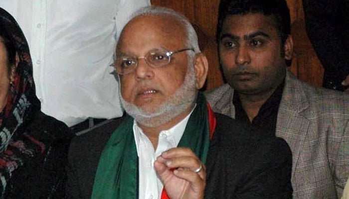 Instruction to write a letter to Home Secretary to give B class to Ejaz Chaudhry in jail File photo