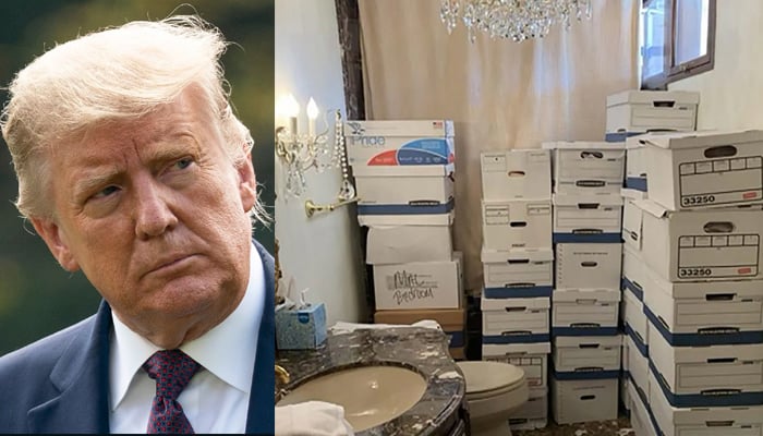 From the bathroom to the shower, where did Trump keep sensitive documents? Photo courtesy of AFP