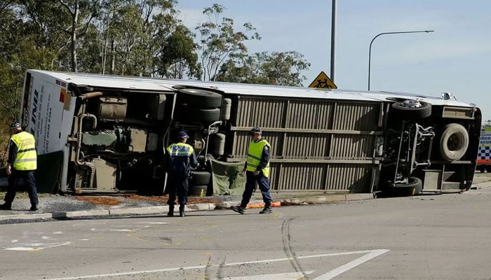 In Australia, 10 people died in a bus accident Courtesy International Media