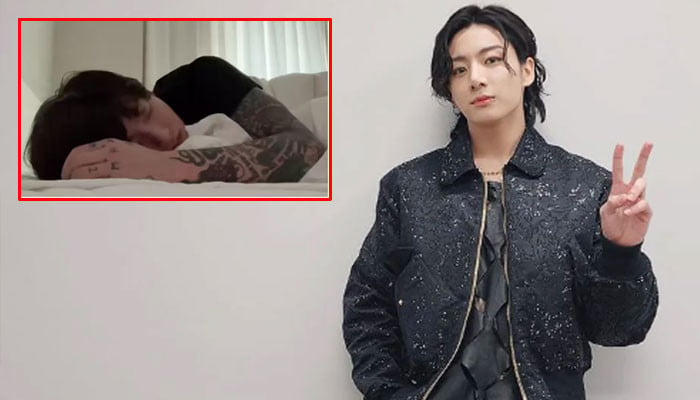 BTS member Junkook fell asleep during live streaming