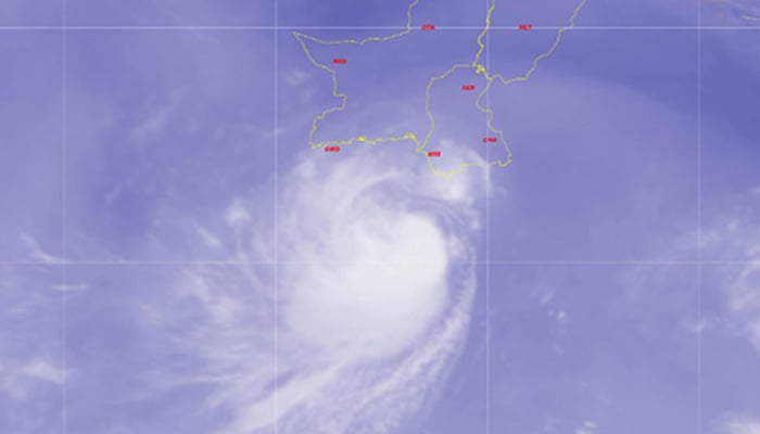 Buparjoy had picked up the intensity early on: the meteorologist Satellite image courtesy Pakistan Metzological Department