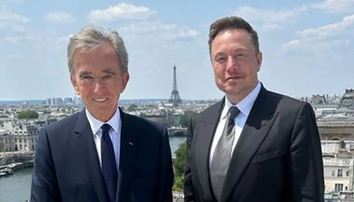 2 of the world's richest men meet for dinner in Paris Photo courtesy of Instagram