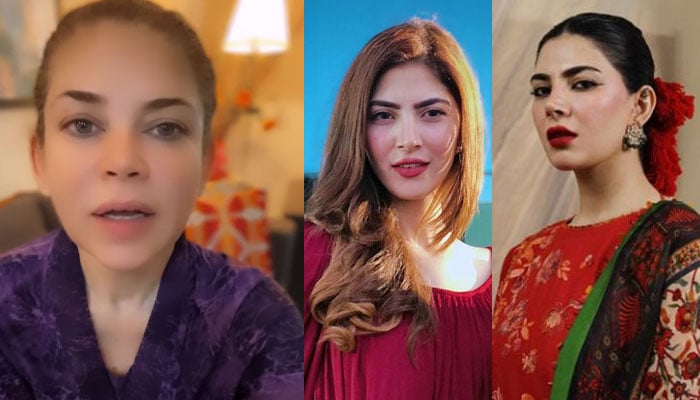 Mishi Khan praised Nemal Khawar's old nose Collage courtesy of Social Media
