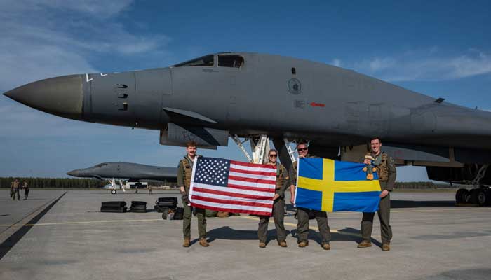 US bombers land in Sweden for the first time, participate in NATO exercises US bombers land in Sweden for the first time, participate in NATO exercises