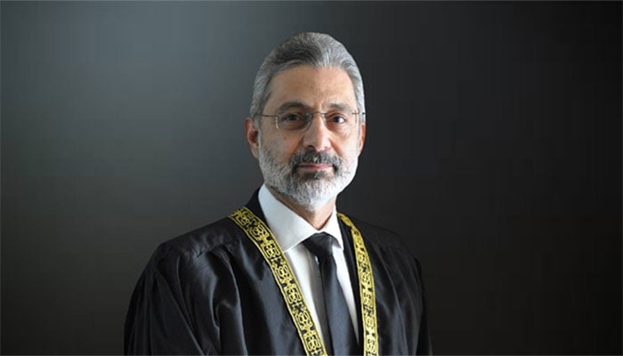 Justice Qazi Faiz Isa's note was removed from the Supreme Court website Justice Qazi Faiz Isa's note was removed from the Supreme Court website