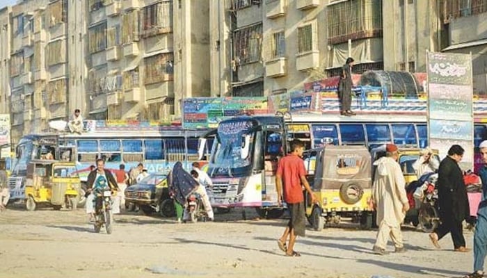 Many illegal bus stops in Karachi have been removed —File photo