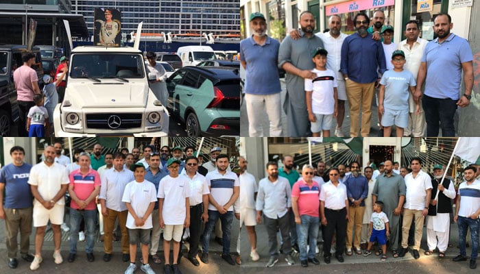 Pakistan Zindabad car rally organized, slogans in favor of the country and the forces of Pakistan Rotterdam: Pakistan Zindabad car rally organized, slogans in favor of the country and the forces of Pakistan
