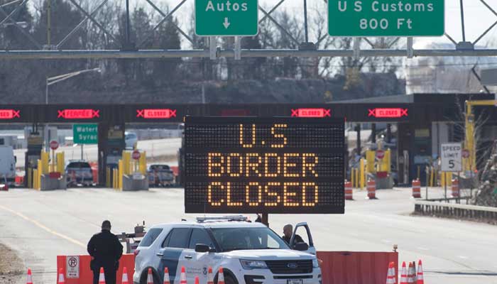 A checkpoint connecting the US and Canada, file photo
