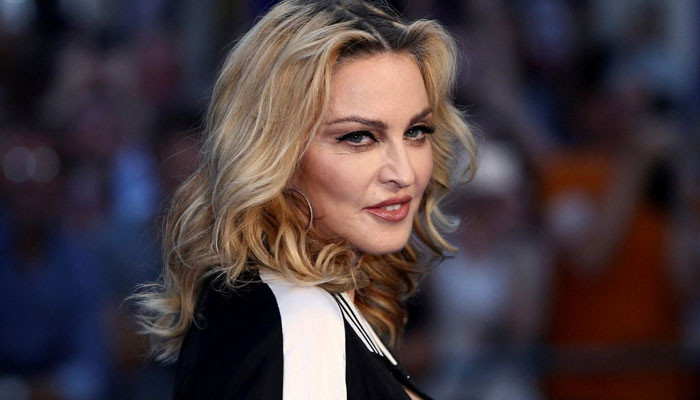 American singer Madonna attends an exhibition in Manhattan