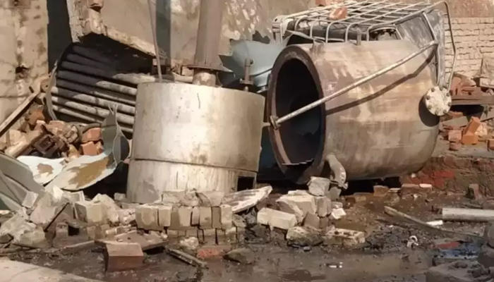 Blast in drug factory in Andhra Pradesh Photo courtesy of Foreign Media