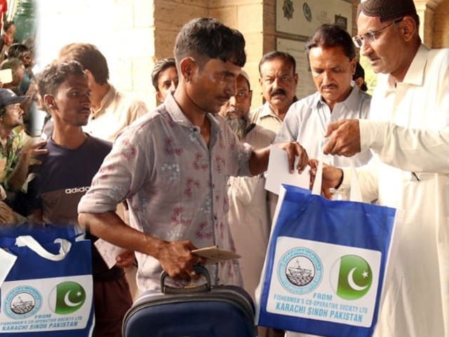 Jesva Khairsagali, 200 Indian fishermen from Millerjeel Photo: Express