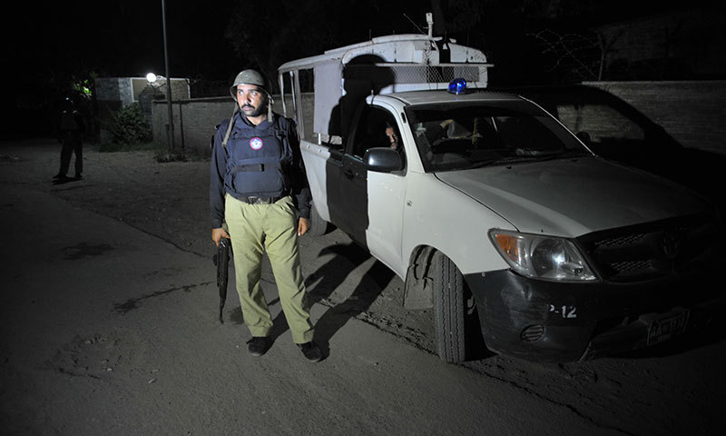 Peshawar: Terrorist attack on police check post failed