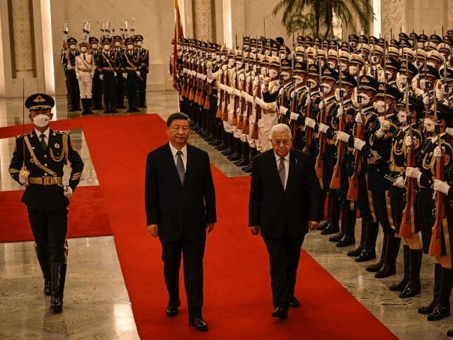 China will support Palestine to settle the conflict with Israel Palestinian President Mahmoud Abbas has arrived in China on a 5-day visit; Photo: AFP