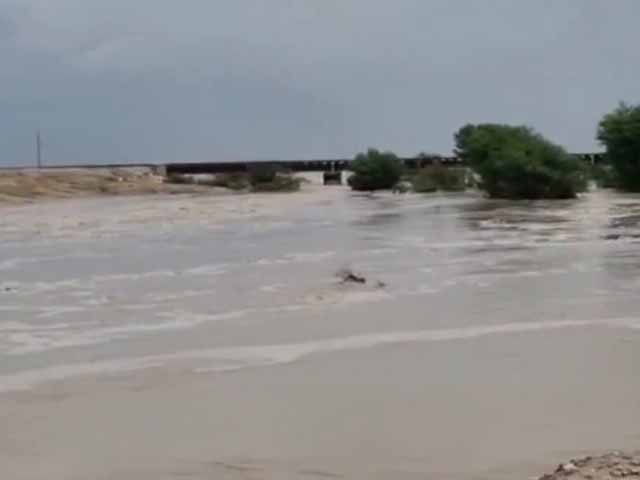 Flood situation in Lahri river due to torrential rains, administration alert