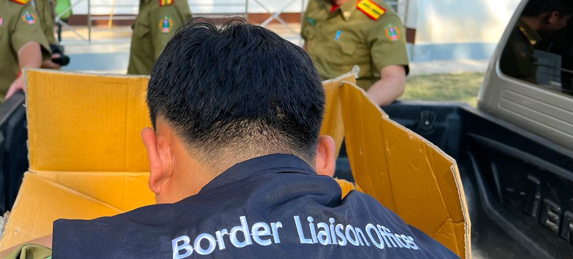 A border liaison officer in Laos.