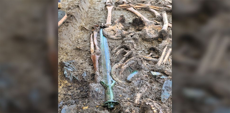 A 3,000-year-old glowing sword discovered