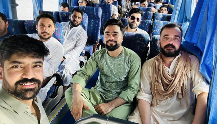 Afghan cricketers Eid in Abu Dhabi