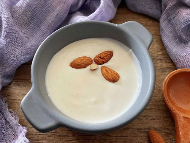 Almond curd is more useful than traditional curd