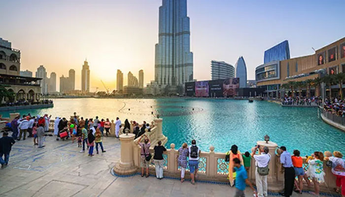 An extraordinary increase in the number of foreign tourists visiting Dubai