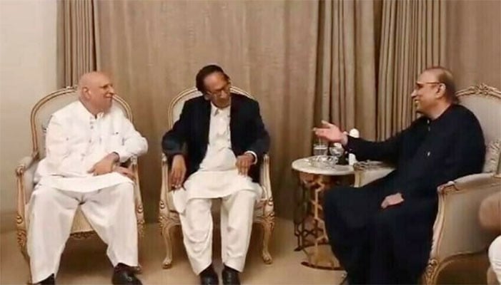 Asif Zardari meeting Chaudhry Shujaat