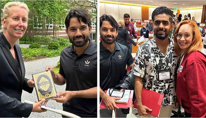 Beautiful memories of Babar Azam and Mohammad Rizwan associated with Harvard