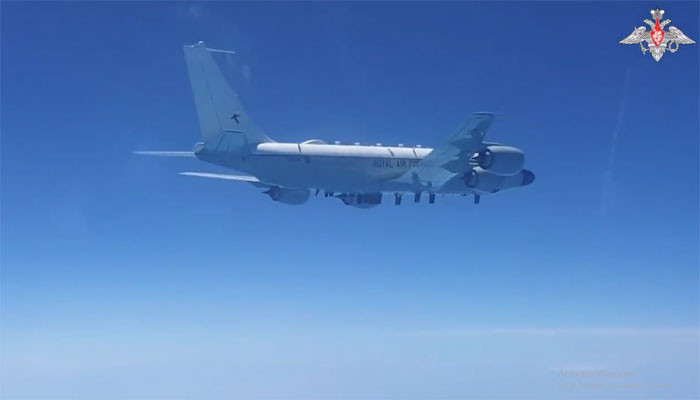 British warplanes were intercepted by Russian planes over the Black Sea