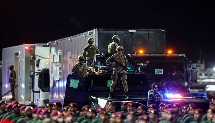 Haj preparations, Saudi security forces parade