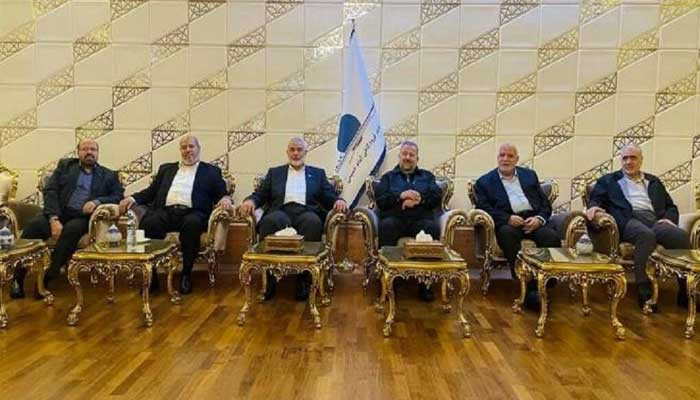 Hamas leader Ismail Haniyeh arrived in Tehran with a high-level delegation