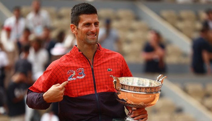 In the French Open tennis final, Novak Djokovic made history