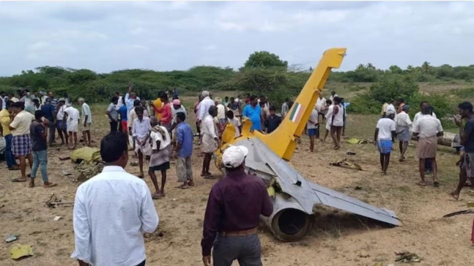 Indian Air Force training plane crashed