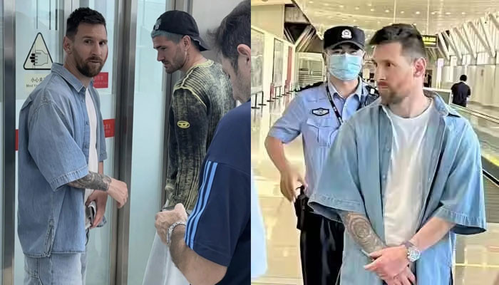 Lionel Messi was arrested at Beijing Airport