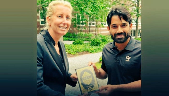 Muhammad Rizwan's gift of Holy Quran to his English teacher