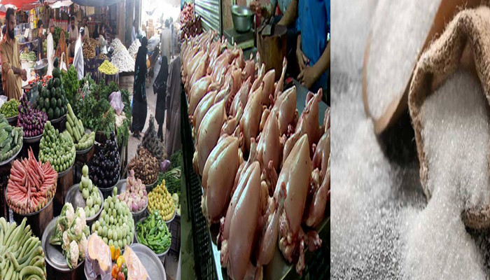 Prices of chicken, sugar, vegetables have come out